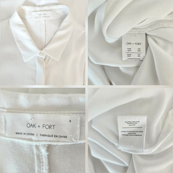 Oak + Fort White Button Shirt Dress - Picture 5 of 13